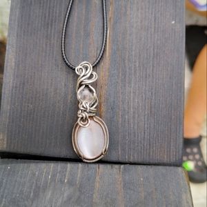 Grey Moonstone Smokey Quartz Necklace